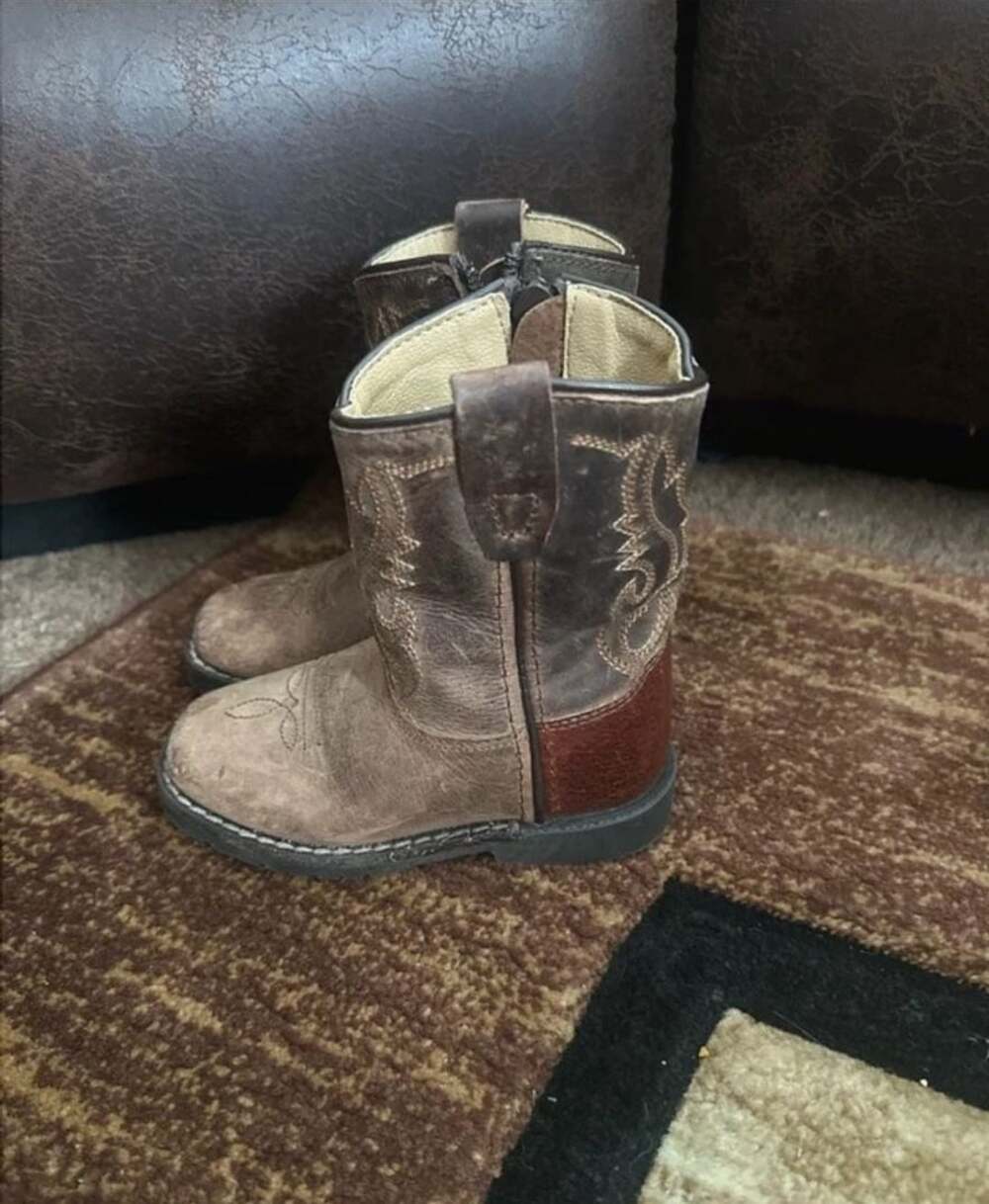 Smoky Mountain Autry Western Boots Size 6 Toddler Brown Leather
